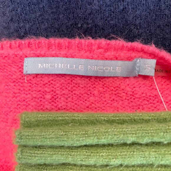 ❌SOLD❌ Michelle Nicole | Women's Colorful Wool Blend Open Cardigan | Size: S - Picture 4 of 8